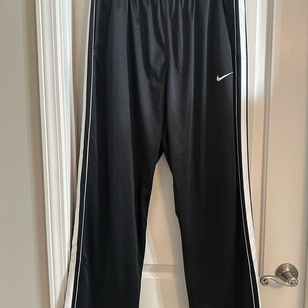 Nike Men’s  Black Joggers with White Stripes